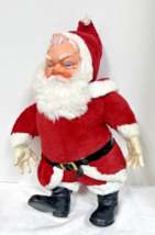 Vintage MCM My Toy Santa Claus 21&quot; Rubber Face Christmas Doll Plush 1950... - $74.25
