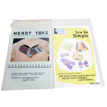 Accessories Sewing Patterns 2 Piece Lot Heart Yoke &amp; Sew So Simple Apron  - £11.85 GBP