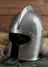 Medieval Norman Viking Jermundbu Armor Helmet with Chain Shirt 18 Display-sh... - £76.92 GBP