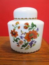 Limoges France Covered Ceramic Vanity Floral Bottle MIDCENTURY Original - £49.32 GBP