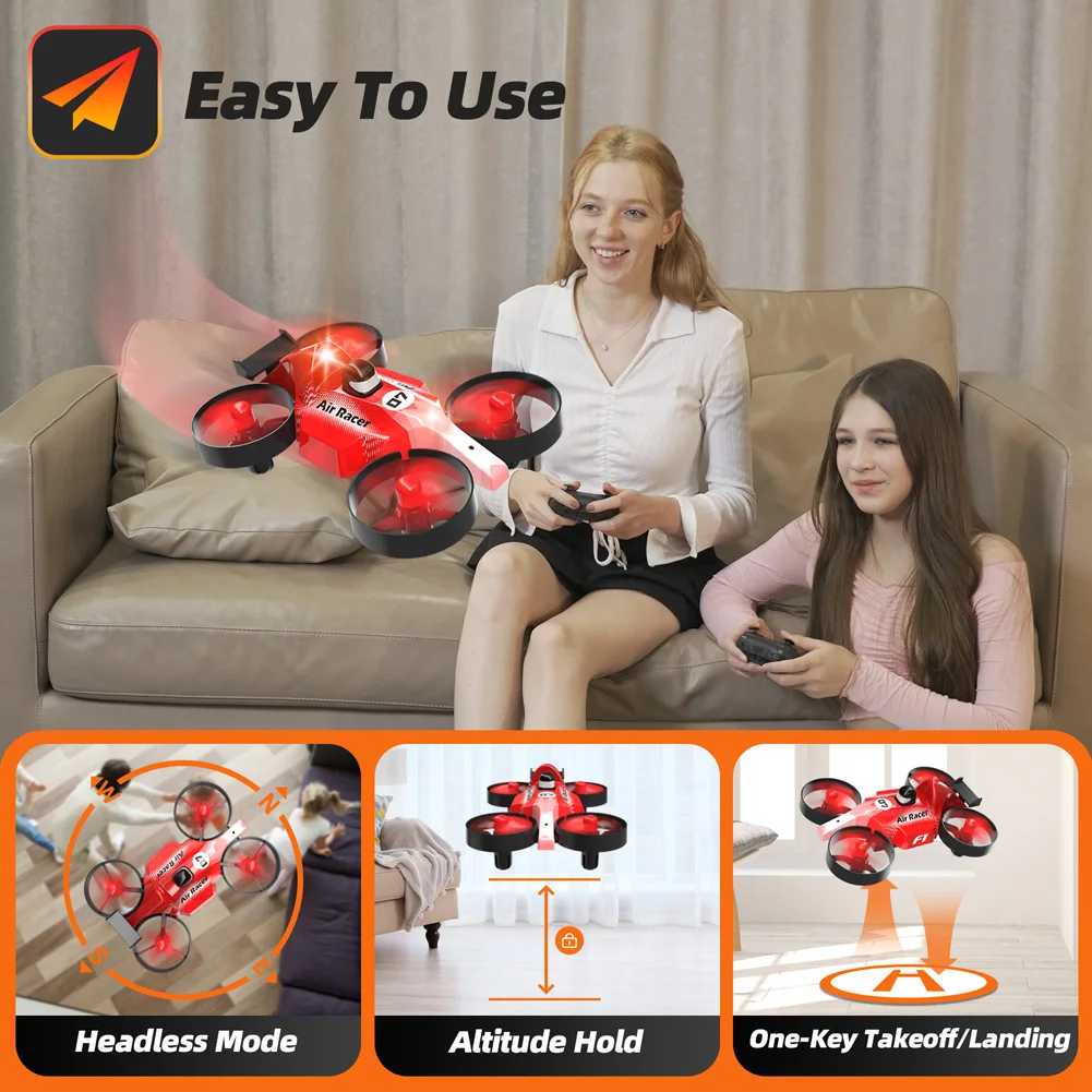 2.4G Rc Drone Altitude Hold One-key Take Off/Landing 3D Flip Headless Mode R - £23.50 GBP