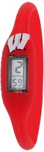 Rumba Time Unisex Men&#39;s University of Wisconsin Red Digital Silicone Watch Med - £11.41 GBP
