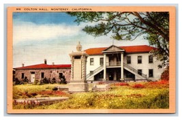 Colton Hall Monterey California CA UNP Linen Postcard C20 - £2.33 GBP