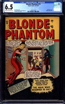 Blonde Phantom #15 (1947) CGC 6.5; Sub-Mariner story with Namora appearance - £908.73 GBP