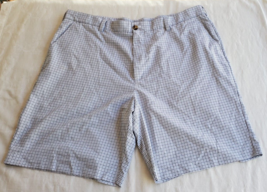Izod Golf Black &amp; White Plaid Shorts Mens Size 42 Polyester - $19.79
