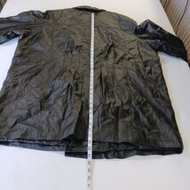 Veranesi RN#88842 Women's Black Lined Genuine Leather Buttons Jacket Size 28W image 5