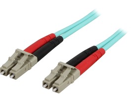 StarTech.com A50FBLCLC3 9.8 ft [3 m] 10 Gb Aqua Multimode 50/125 Duplex LSZH Fib - £47.11 GBP