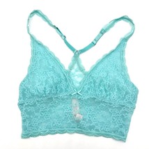 Victorias Secret Size S Bralette Turquoise Lace Racerback Long Line Fairycore - £15.64 GBP