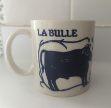 Vintage 1978 Taylor &amp; Ng SF La Vache &amp; La Bulle Cow Coffee/Tea Cup Mug Blue Rare - £29.70 GBP