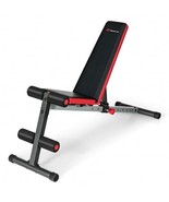 Multi-function Weight Bench with Adjustable Backrest - Color: Black &amp; Red - $2,858.70 MXN