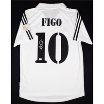 Luis Figo Signed Real Madrid Jersey Beckett COA Siemens Mobile Adidas L - $3,905.81 MXN