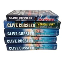 Lot 5 Bookks Hardcover Clive Cussler The Corsican Shadow, Condor&#39;s Fury, Sea... - £9.44 GBP