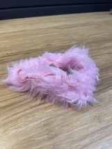 Vintage Barbie Pink Fuzy Furry Shawl Doll Clothes Doll Outfits  KG JD - $11.88
