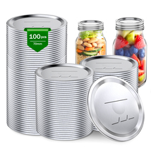 50Pcs 86mm Canning Lids Reusable Universal Jar Lids Wide Mouth - £21.45 GBP