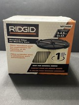 RIDGID Standard Pleated Paper Filter 1 Layer For 3-4.5 Gal Wet/Dry Shop Vacuum - £14.25 GBP