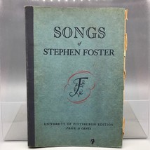 Vintage Songs Of Stephen Foster University Of Pittsburgh Édition 1938 - £26.70 GBP