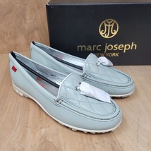 Marc Joseph Womens Golf Shoes Sz 6 M Wall St Mint Nappa White Loafers - $41.87