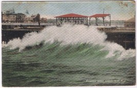 Postcard A Large Wave Asbury Park New Jersey - £3.09 GBP