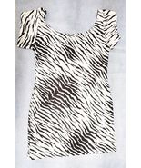 Short Sleeve Zebra Print Tunic top Mini Dress Size S/M - £19.66 GBP
