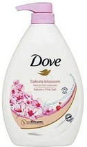 Dove Body Wash Go Fresh Sakura Blossom with Pink Salt,33.8 Ounce Pump - £21.49 GBP
