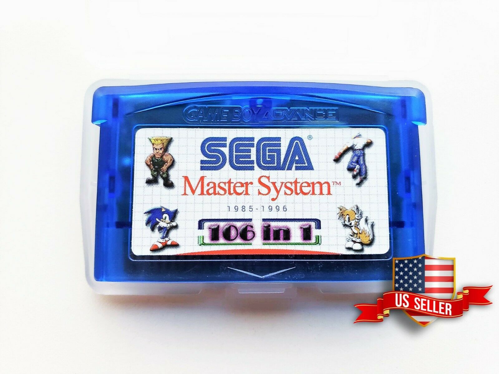 Sega Classics GBA 106 in 1 Multicart Gameboy Master System Game Gear 100 + Games
