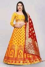 Lehenga Choli Bollywood Sari Designer Party Wear Silk Multicolored Lehenga Saree - £28.89 GBP