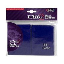 PACK OF 100 Standard Sized Deck Guards - Elite2 - Glossy - Blue - £7.51 GBP