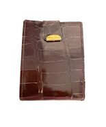 Vintage Males Genuine Alligator Wallet Brown Leather Bifold ID Holder - $43.20