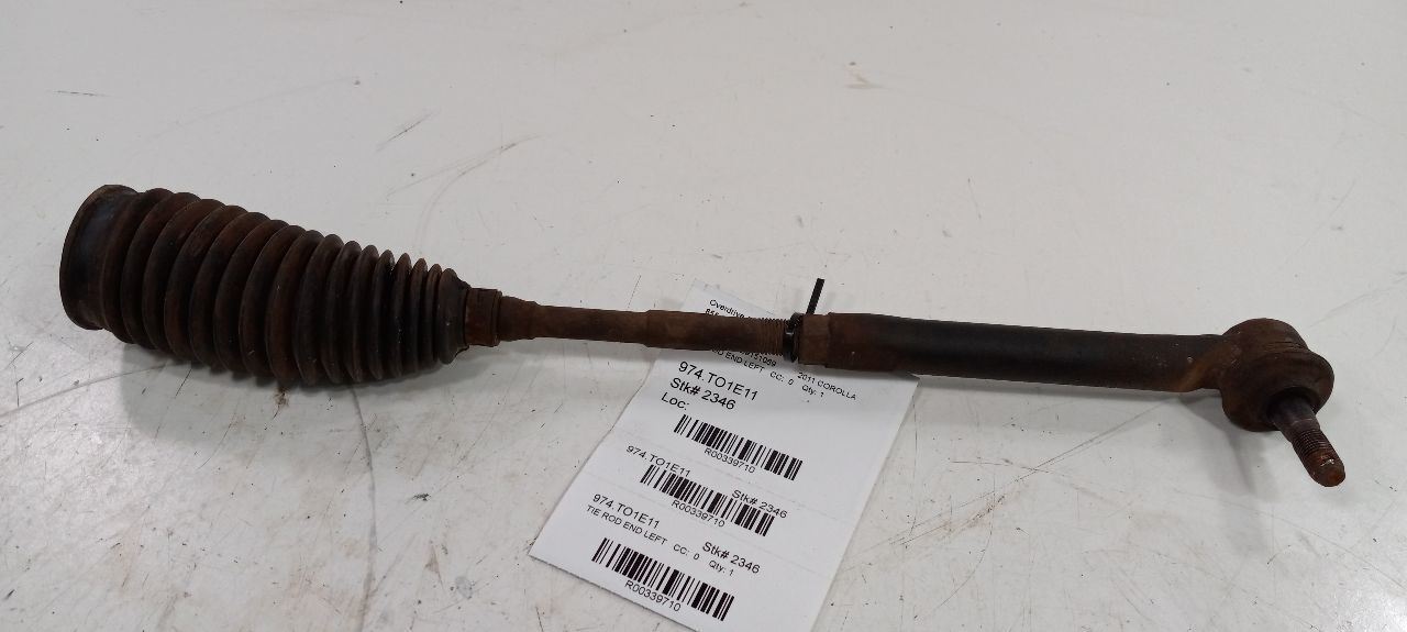 Toyota Corolla Steering Rack Pinion Tie Rod End W Boot Left Driver 2011 ... - $49.94