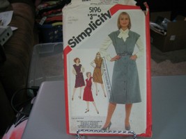 Simplicity 5196 Misses Set of Jumpers Pattern - Size 16/18/20 Bust 38-42 - $8.55