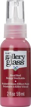 FolkArt Gallery Glass Paint 2oz-Real Red - £9.95 GBP