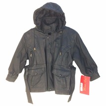 PGK11006 Man Art Kids 3/4 Length Jacket with Zip-Out Lining, Belt & Hoodie - $125.00