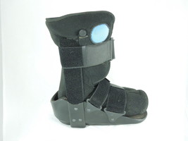 Ossur Inflatable Foot Ankle Brace Black Metal Size Medium Removable Support Cast - £23.65 GBP