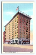 Postcard Jefferson Hotel Peoria Illinois IL - £2.96 GBP