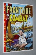 1970&#39;s EC Comics Frontline Combat 10 US Army war comic book cover artwork poster - £14.99 GBP