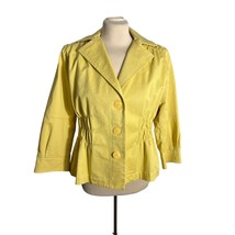 Joan Rivers Lightweight Jacket With Button Closure Tailored Fit 3/4 Sleeve - £19.03 GBP