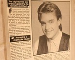 Chad Allen Vintage Teen Magazine 2 Page Article With A Little Help From - $12.82