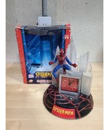 Spider-Man Voice Light Up Alarm Clock Marvel 2003 Box Wear* Glow In Dark... - £24.36 GBP