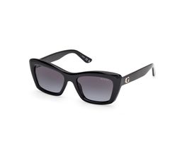 GUESS GU00195 Sunglasses Sun Glasses 01B Black Authentic New 52 Unisex - $64.15