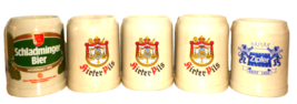 5 Schladminger Hirter Zipher Austrian Beer Steins - £22.67 GBP