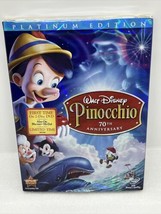 Pinocchio Disney DVD 2009, 2-Disc Set, 70th Anniversary Edition W/Slipcover NEW - £5.66 GBP