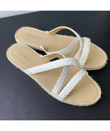 Talbots Illyssa Braided Espadrilles Slip On Sandals Womens 8.5M White US - £16.30 GBP