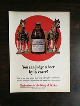 Vintage 1969 Budweiser Beer Clydesdale Horses Full Page Original Ad 1223 - $6.92