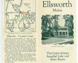Ellsworth Maine Brochure 1930&#39;s Black Mansion Rock Falls - $24.72