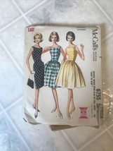 Vintage Dress Pattern Mc Call's 6755 Misses' Dress 1963 Size 10 Full Or Sheath - £21.48 GBP