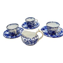 Royal Crown Derby Mikado 3 Cups Saucer 1920s plus Creamer 1963 Porcelain... - $131.61