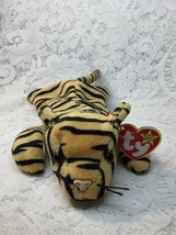 TY Beanie Baby Original Stripes the Tiger Plush Stuffed Toy Birthday 6/11/95 - £3.81 GBP