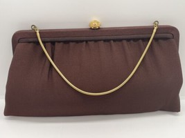 Vintage excellent condition HL purse evening handbag gold chain brown Co... - $16.82