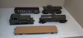 Tyco G.I Joe Train Cars HO Scale Special Forces Engine Caboose Tanker Flat Car - £29.08 GBP