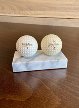 Vintage Jack Nicklaus Golf Balls on Italian Marble Base Display - £35.88 GBP